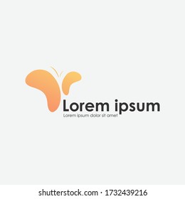 Simple Butterfly Modern logo design