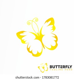 simple butterfly unique shape image graphic icon logo design abstract concept vector stock. can be used as corporate identity related to elegance or animal