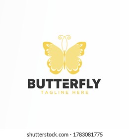 simple butterfly unique shape image graphic icon logo design abstract concept vector stock. can be used as corporate identity related to elegance or animal