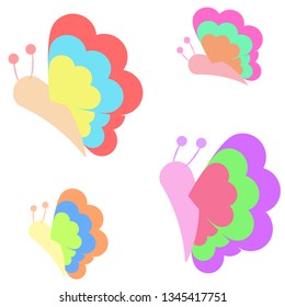 Simple Butterfly Vector Designs 