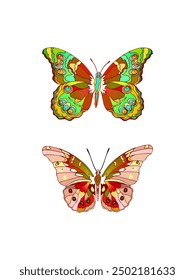 Simple Butterfly's Vector Illustration, art, and vibrant colors symbolize transformation