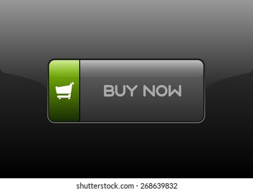 Simple buttons BUY NOW with color space for icons. Vector design elements.