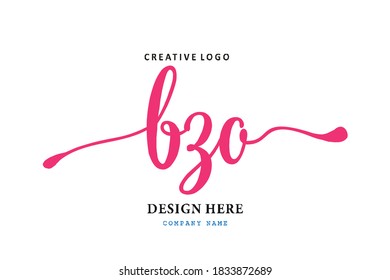 simple BZO lettering logo is easy to understand, simple and authoritative