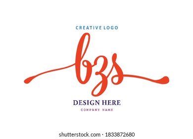 simple BZS lettering logo is easy to understand, simple and authoritative