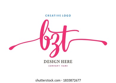 simple BZTlettering logo is easy to understand, simple and authoritative