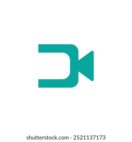 diseño simple del logotipo de la película de la cámara C