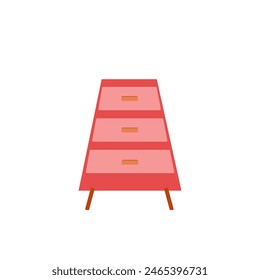 simple cabinet household furniture illustration for your design.