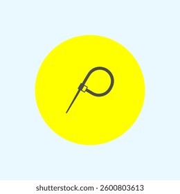 simple cable ties icon vectors