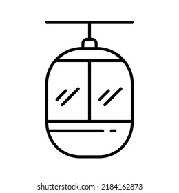 Simple cableway icon. Perfect for your design needs.