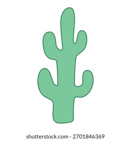 simple cactus cartoon design element