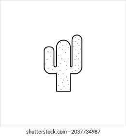 simple cactus icon and logo. EPS 10.