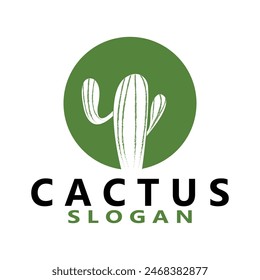 Simple cactus icon vector illustration template design