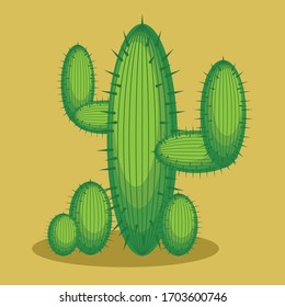 Vector simple de cactus. Buena relación calidad-precio. 