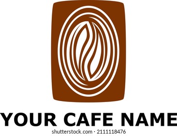 Simple cafe logo vector design. Suitable for use as a logo, t-shirt design, merchandise.