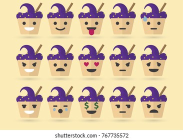 Simple cake emoji.