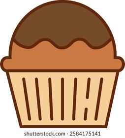 Simple Cake Icon for Coffeeshop