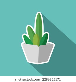 simple caktus ilustrator flate vector 