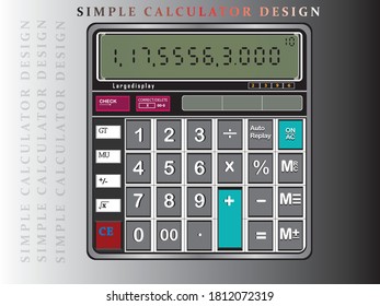 Diseño simple de calculadora, diseño simple de calculadora,