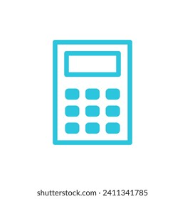 Simple calculator icon. From blue icon set.