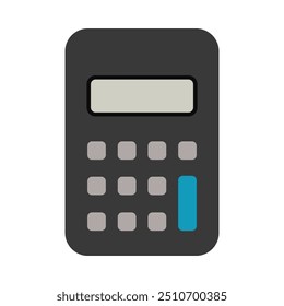 Simple calculator icon colour vector