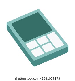 Simple calculator icon flat design illustration, calculator clip art, calculator vector art