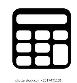 simple calculator icon illustration design