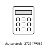 Simple calculator icon illustration vector