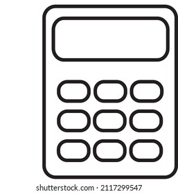 Simple calculator icon illustration. Vector