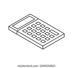 Simple calculator icon illustration vector