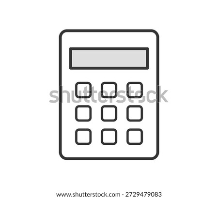 Simple calculator icon illustration vector
