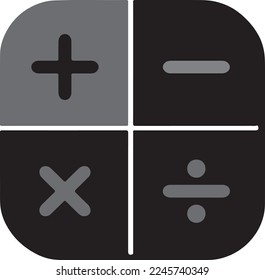 simple calculator icon isolated on white background . best choice for your great project