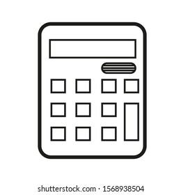 simple calculator icon logo design