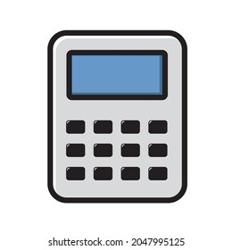 einfaches Taschenvektorsymbol einzeln auf Weiß