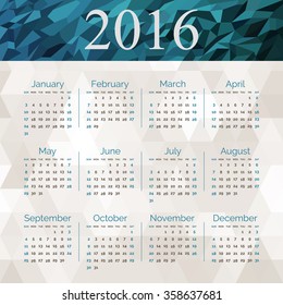 Simple calendar Abstract calendar for 