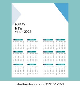 Plantilla de imagen de material de diseño de calendario simple 