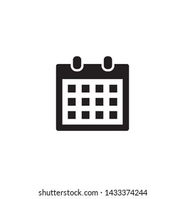 Simple calendar flat icon design vector