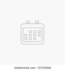 simple calendar icon