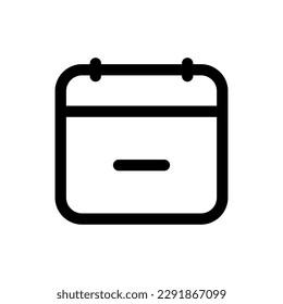 Simple Calendar icon. The icon can be used for websites, print templates, presentation templates, illustrations, etc