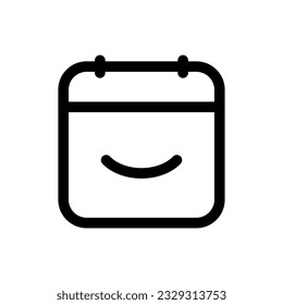 Icono de calendario simple. El icono puede utilizarse para sitios web, plantillas de impresión, plantillas de presentación, ilustraciones, etc