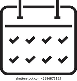 A simple calendar icon design.