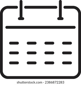 Un diseño de icono de calendario simple.