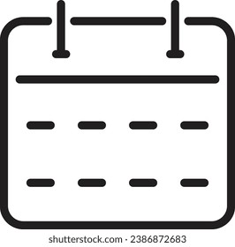A simple calendar icon design.