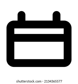 simple calendar icon design, editable stroke. best used for web, banner, flayer or application. vector illustration EPS 10 File Format