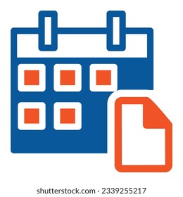 diseño de icono de calendario simple aislado en fondo blanco