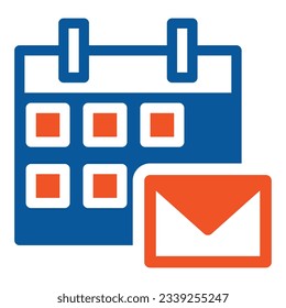 diseño de icono de calendario simple aislado en fondo blanco