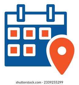 diseño de icono de calendario simple aislado en fondo blanco