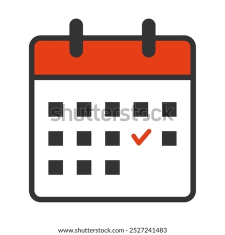 Simple calendar icon (due date)
