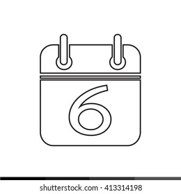 Simple Calendar Icon illustration design