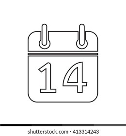 Simple Calendar Icon illustration design