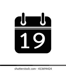 Simple Calendar Icon illustration design
